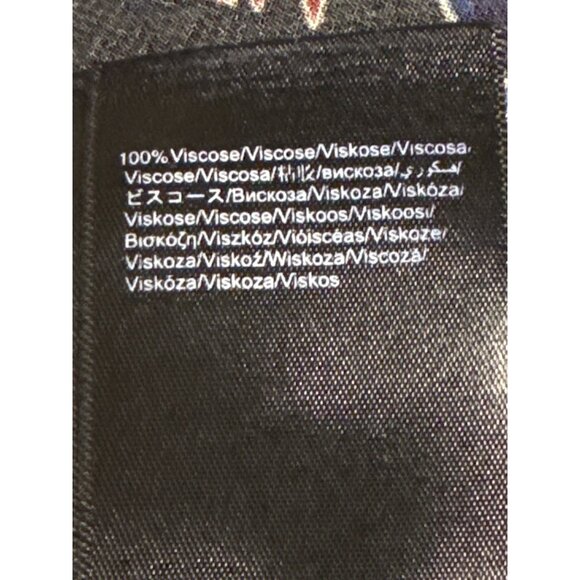 Farm Rio Arabesque Scarves Women's Mini Dress Long Sleeve Viscose Small Boho - Picture 13 of 13